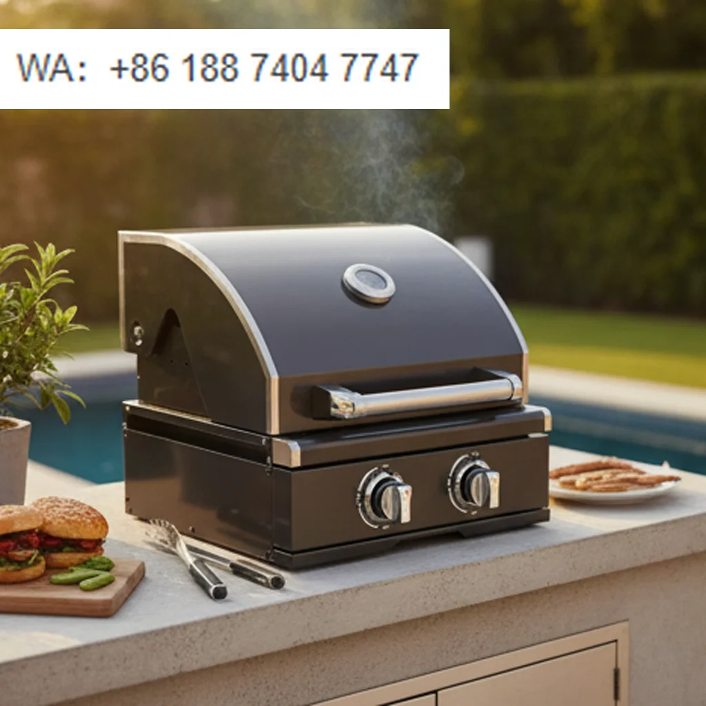 

High Quality 2 Burner Black Titanium Outdoor Gas Grill 304 Stainless Steel Modern Style for Parties and Cooking
