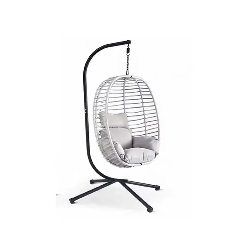 for Durable Weather Resistant Steel Frame Structure Stable and Soft Outdoor Swing Chair
