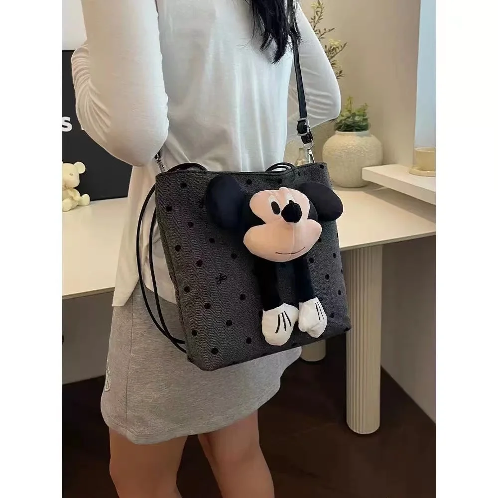 

Student Classroom Tote Bag Cute Cartoon Underarm Bag for Girls 2024 New Small and Trendy Shoulder Bag, Mickey Doll Crossbody Bag