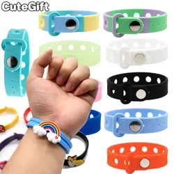 1-24pcs 21.5cm Silicone Bracelets with Holes Soft Wristbands Fit Shoe charms Shoe Accessories Pins Adjustable Size Kids Ornament