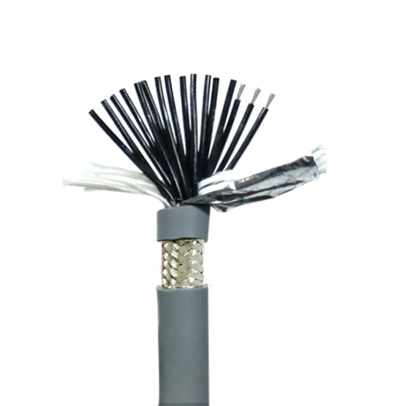 CNC Towline shielded cable 26-17AWG 10-20core PVC flexible wire resistance to bending corrosion resistant Pure copper wire