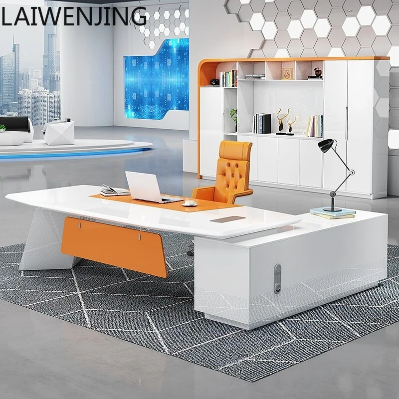 

SGF simple modern light luxury desk large class table creative table and chair combination