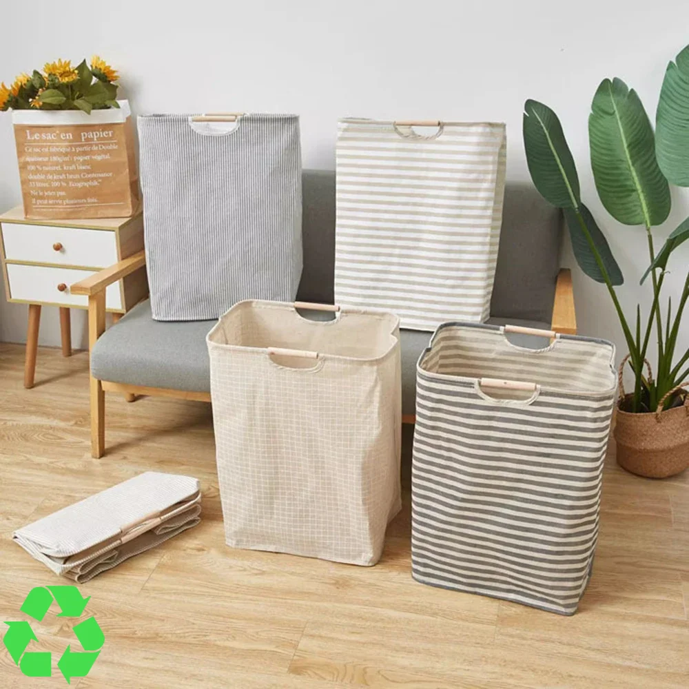 

1PC A Portable, Foldable Fabric Waterproof Bathroom Storage Basket For Dirty Clothes