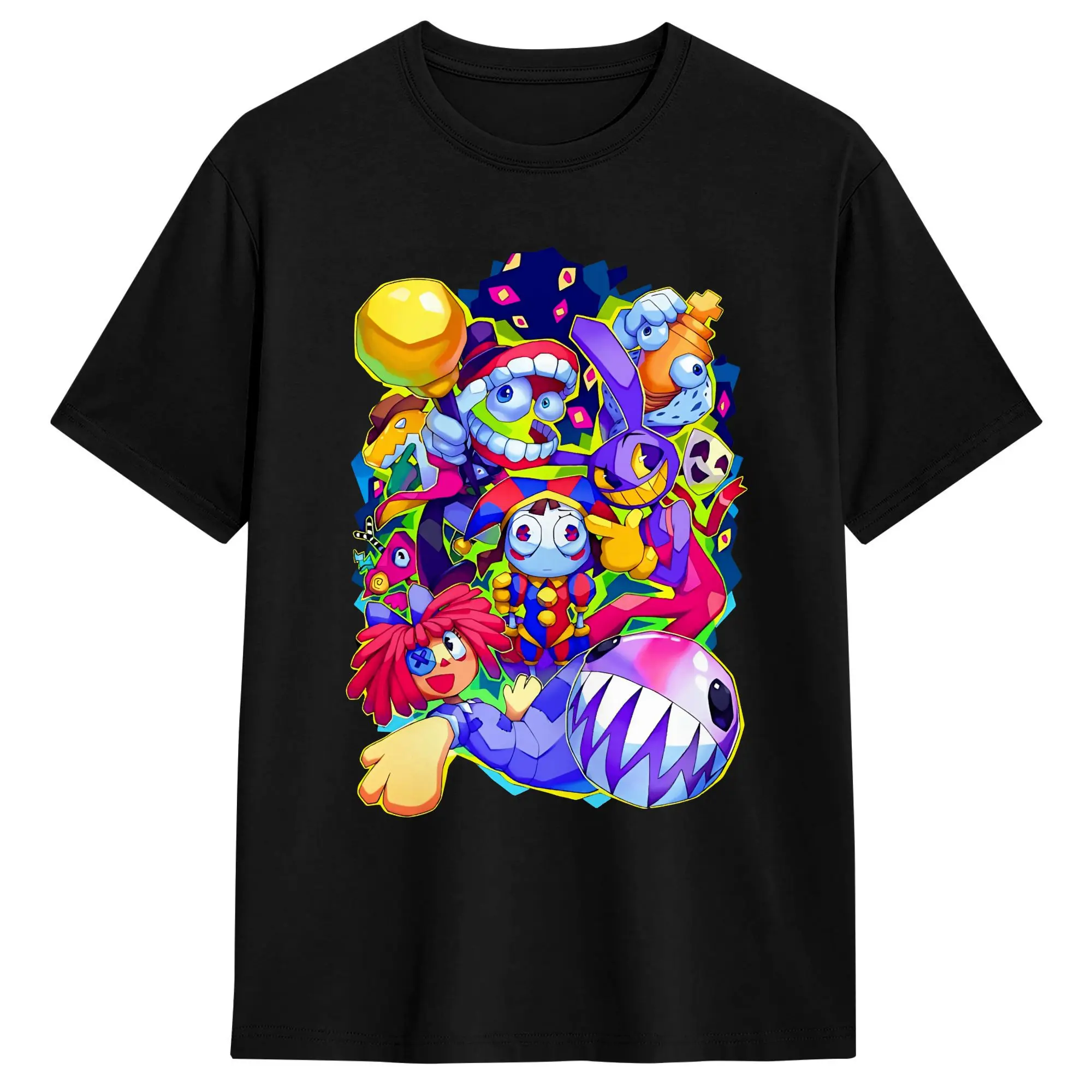 Casual T-Shirt Summer Digital Circus Leisure T Shirts  Cotton Tshirt for Couple Y2K Classic Design Short Sleeve Top Tees