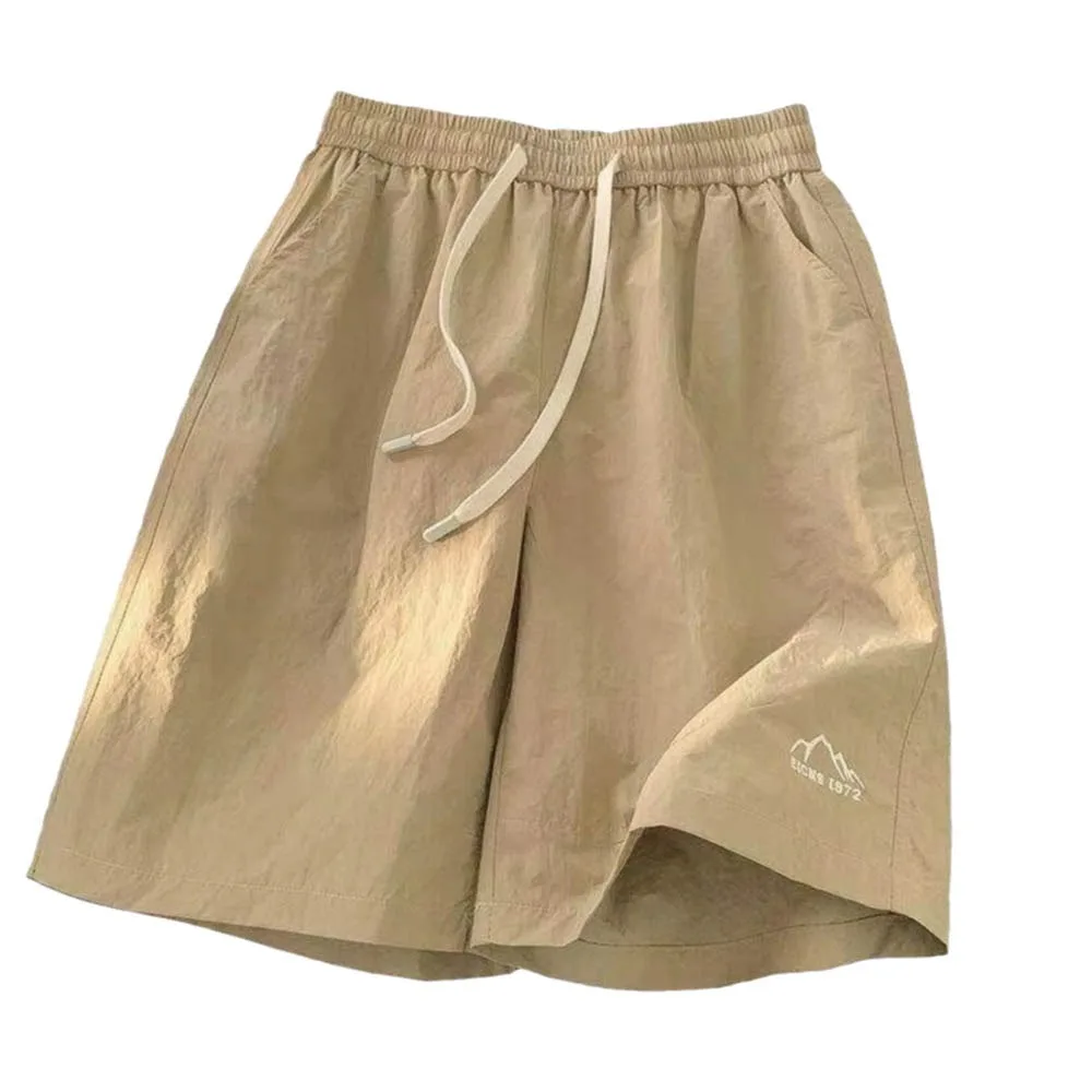 Ice Silk Fabric Sports Running Shorts Ultra-Thin Material Polyester Fiber Casual Workout Shorts Breathable Design