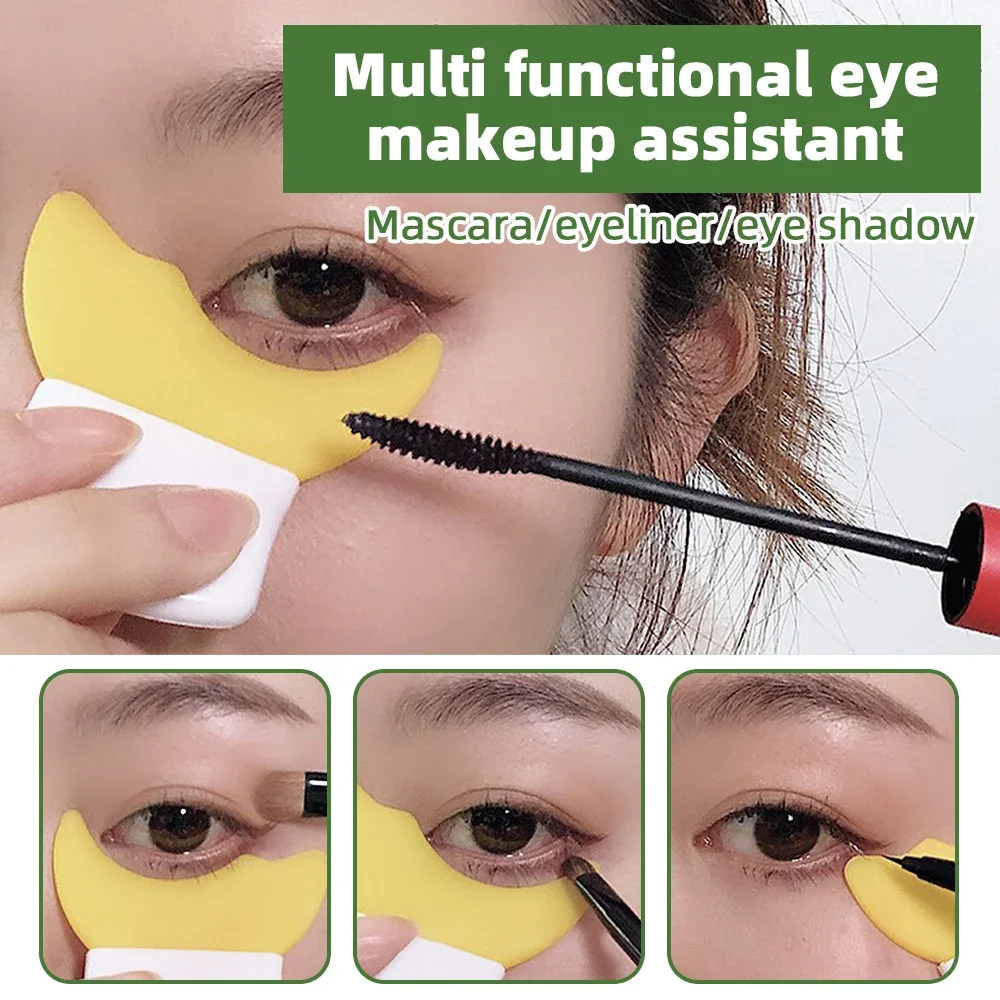 Stencil per Eyeliner in Silicone ala multifunzionale che indossa assistenza deflettore per occhi curvo facile da pulire accessori per la bellezza degli occhi delle donne