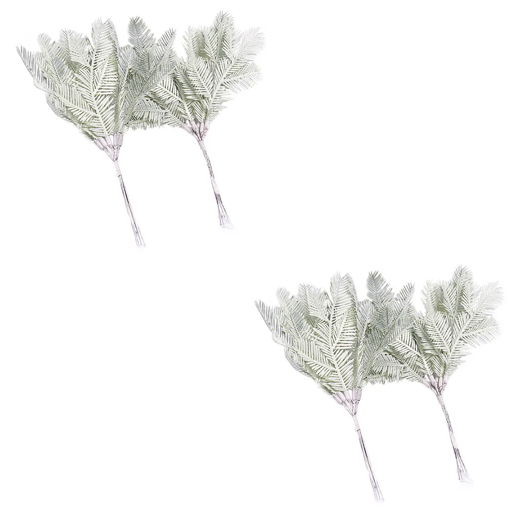 

4pcs Artificial Plant Leaves Fake Green Leaves Diy Succulent Ornament Home Decoration Plastic Plant Accessories