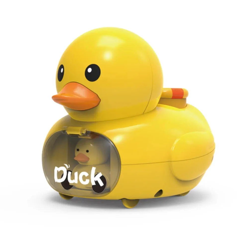 

Cartoon Design Yellow Duck Launching Toy Press Go Parent-Child Interactive Mini Press Go Ejector Vehicles Early Education