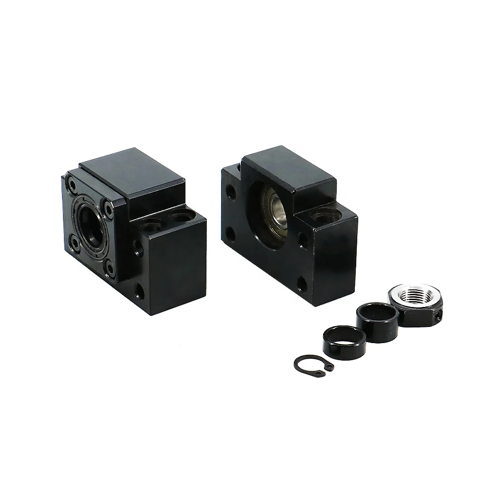 

HLTNC Высококачественные детали фрезерного станка с ЧПУ SFU 3205 3210, ходовой шариковый винт, торцевая обработка, опорный блок шарикового винта BK30 BF30