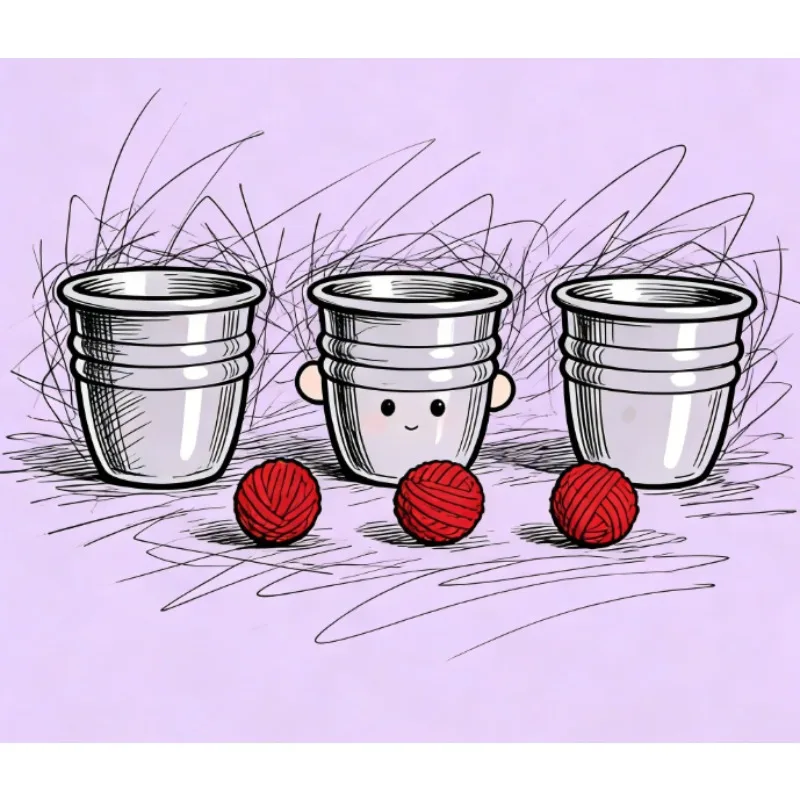 Professionele grote kopjes en ballen goocheltrucs set met aluminium hakbeker – close-up magische illusie gimmicks rekwisieten