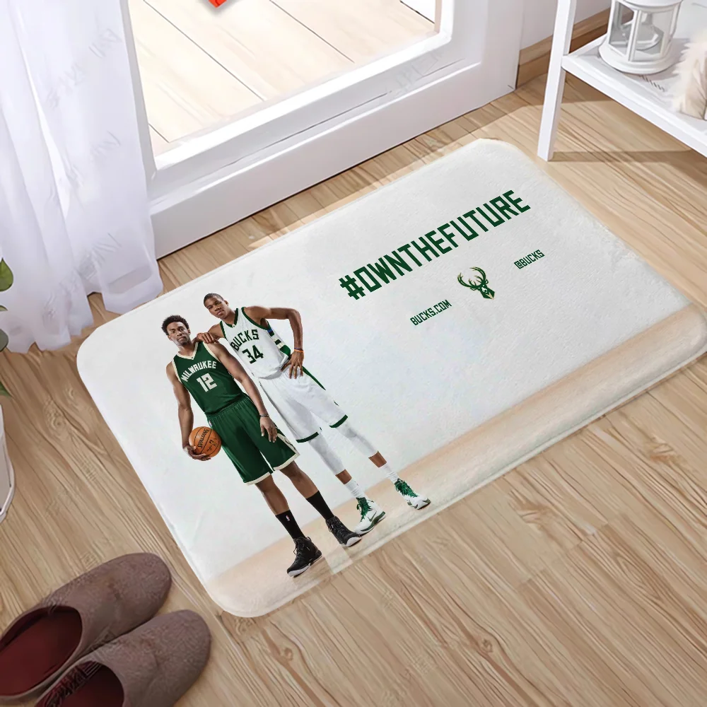 MilwaukeeS BuckS Kitchen Foot Mat for Hallway on the Floor Doormat Entrance Door Mat Outdoor Bath Rug Things to the House Custom