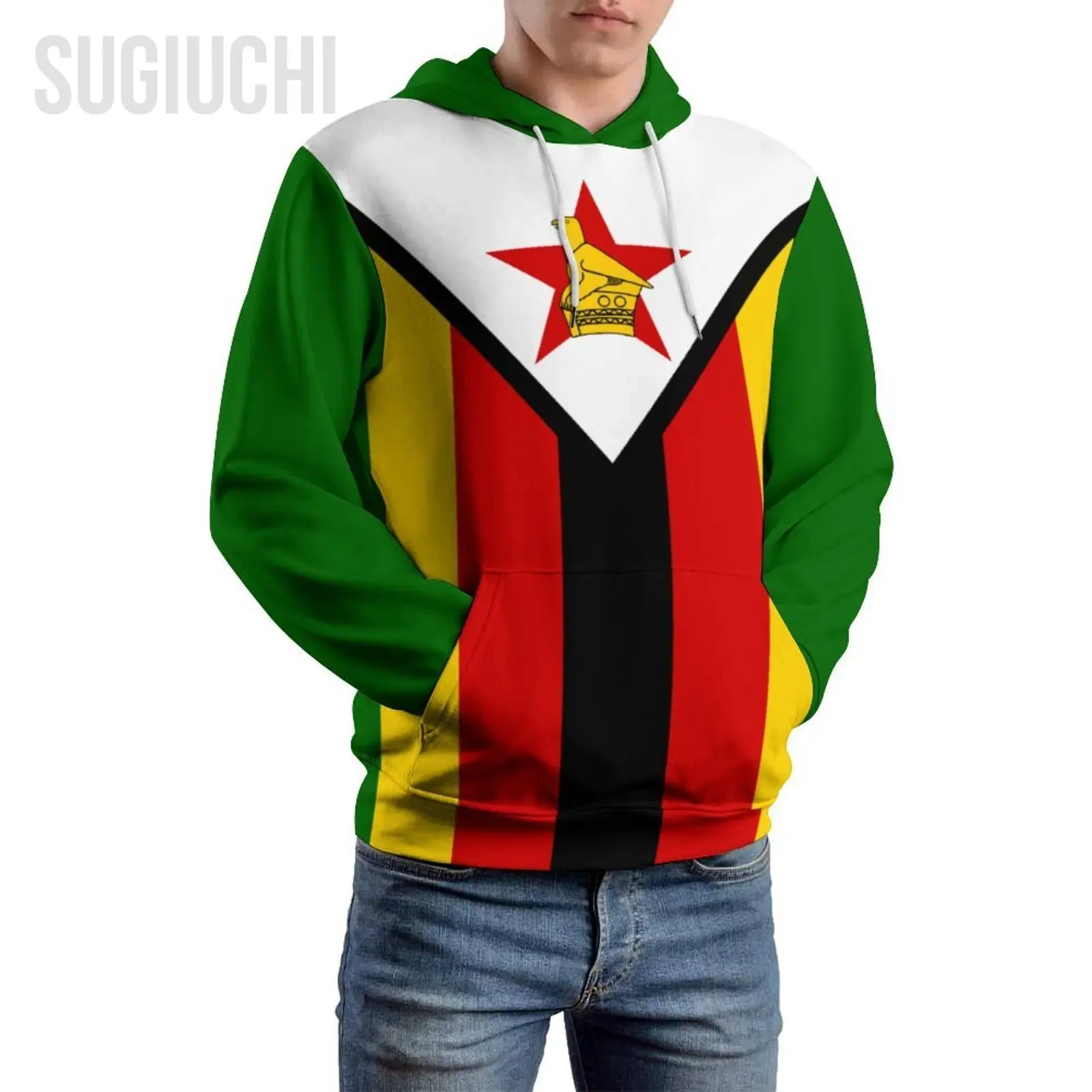 Unisex 3D Hoodie Zimbabwe Flag Men Women Polyester Harajuku Sweatshirt Pullover Hoodies Casual Cool