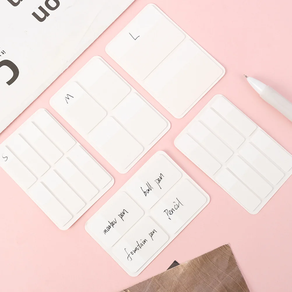 

Frosted Matte Sticky Index Tabs Writable Label Page Markers For Books Notebooks Bible Clear Transparent Small Tabs