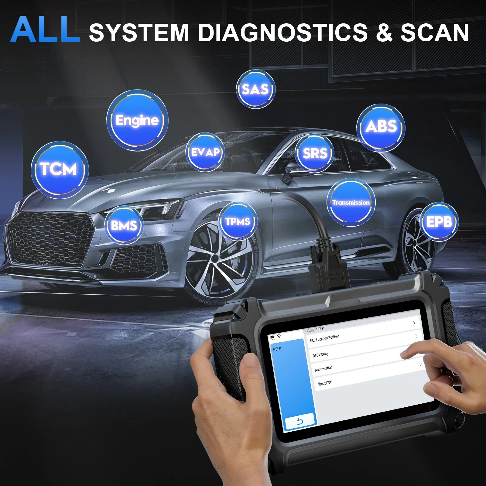 FOR NEW  D6S Diagnostic Tools CANFD FCA All System Car Scanner With 30+ Resets OBD2 Code Reader Cars Diagnostic Machine