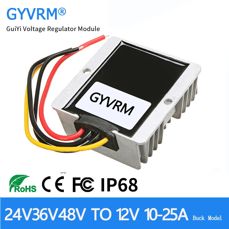 DC DC 48V do 12V 5A 10A 15A 20A 25A Step Down Model 36V-48V do 12V 300W Buck Converter Obsługa napięcia wejściowego 20-60V