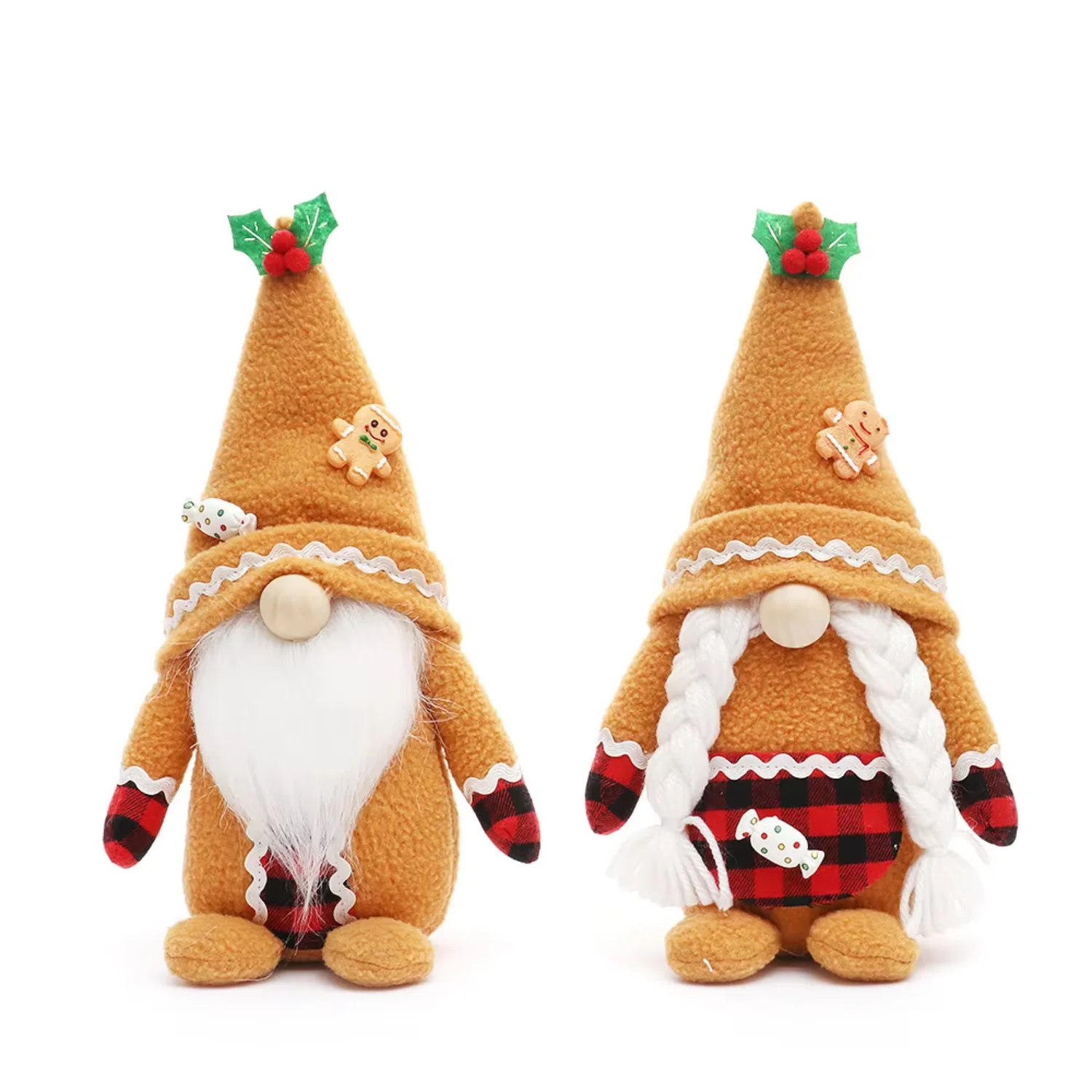 New Year 2024  Christmas Cloth Faceless Sitting Position Standing Santa Doll Gnome Doll  Decor Christmas Decorations