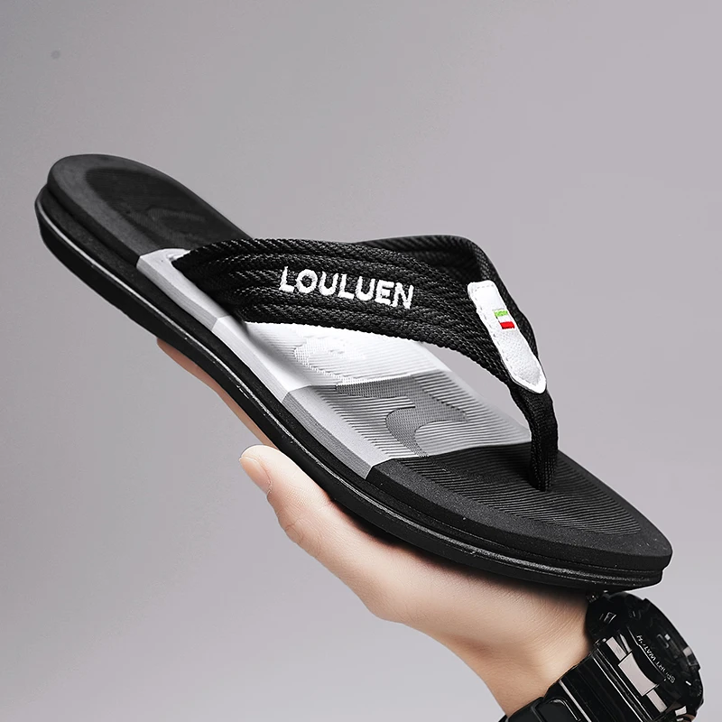 

Men's slippers summer new style flip flops soft sole, comfortable, open toe slippers, suitable for indoor and outdoor walks, sum