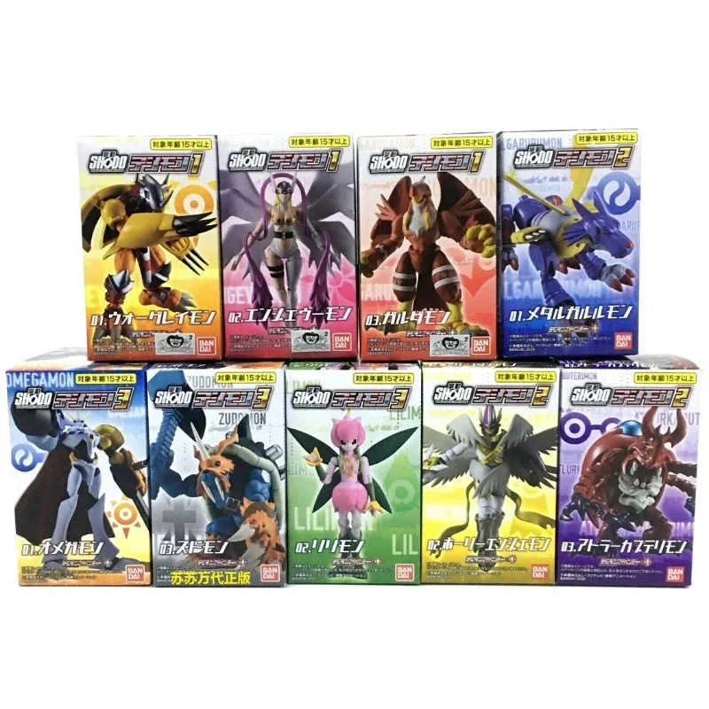 Oryginalne Bandai Digimon Adventure Garudamon Angewomon wojenne Greymon pudełko jajek figurka ozdoba figurki modele figurki zabawki