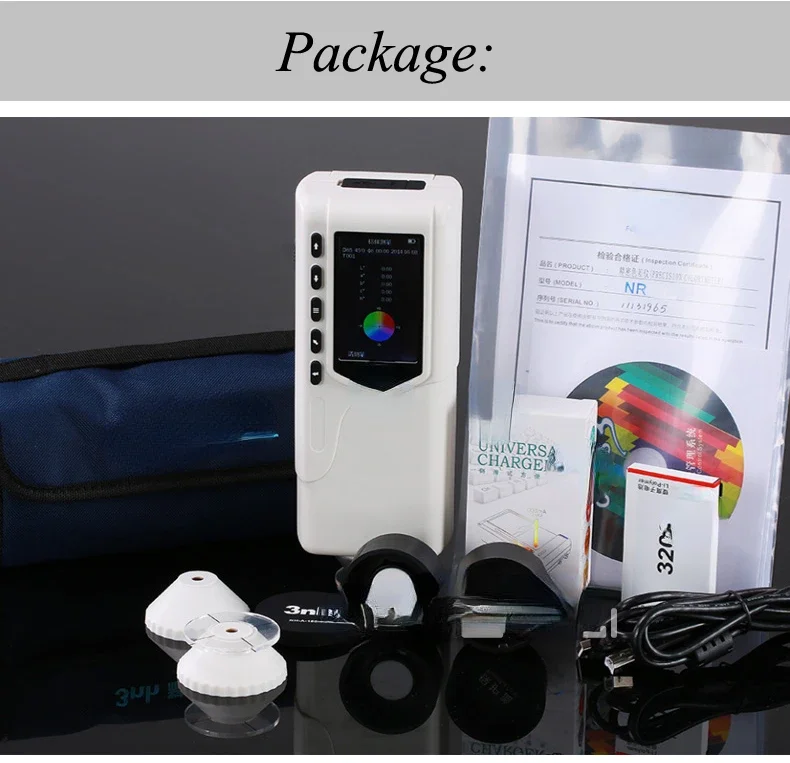 High Precision Color Difference Meter Spectrophotometer Color Difference Tester Colorimeter NR10