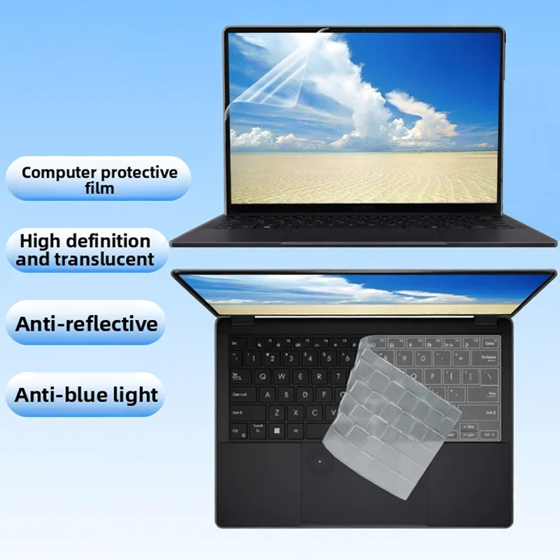 Adecuado para ASUS ProArt PX13 HN7306 de 13,3 pulgadas, película para pantalla de ordenador, película para teclado, película protectora antirreflectante y antiazul