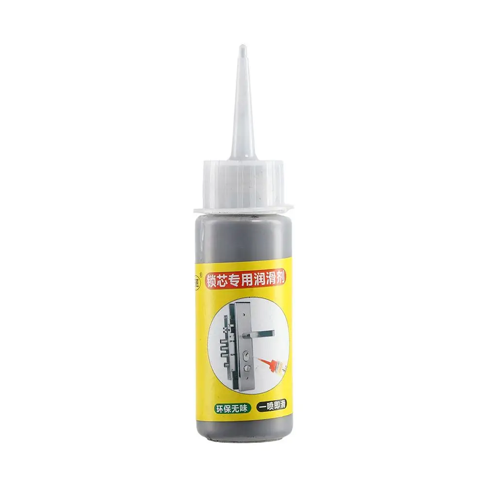 Pó lubrificante para manutenção de portas, Lock Core, lubrificante grafite, todas as dobradiças, 60ml