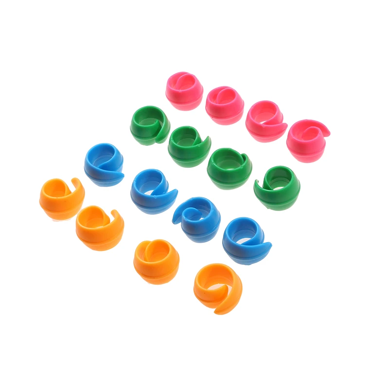 16/32PCS Silicone Thread Spool Ring Colorful Spool Clamps Holder Bobbin Savers Thread Spool Huggers DIY Handicraft Sewing Tools