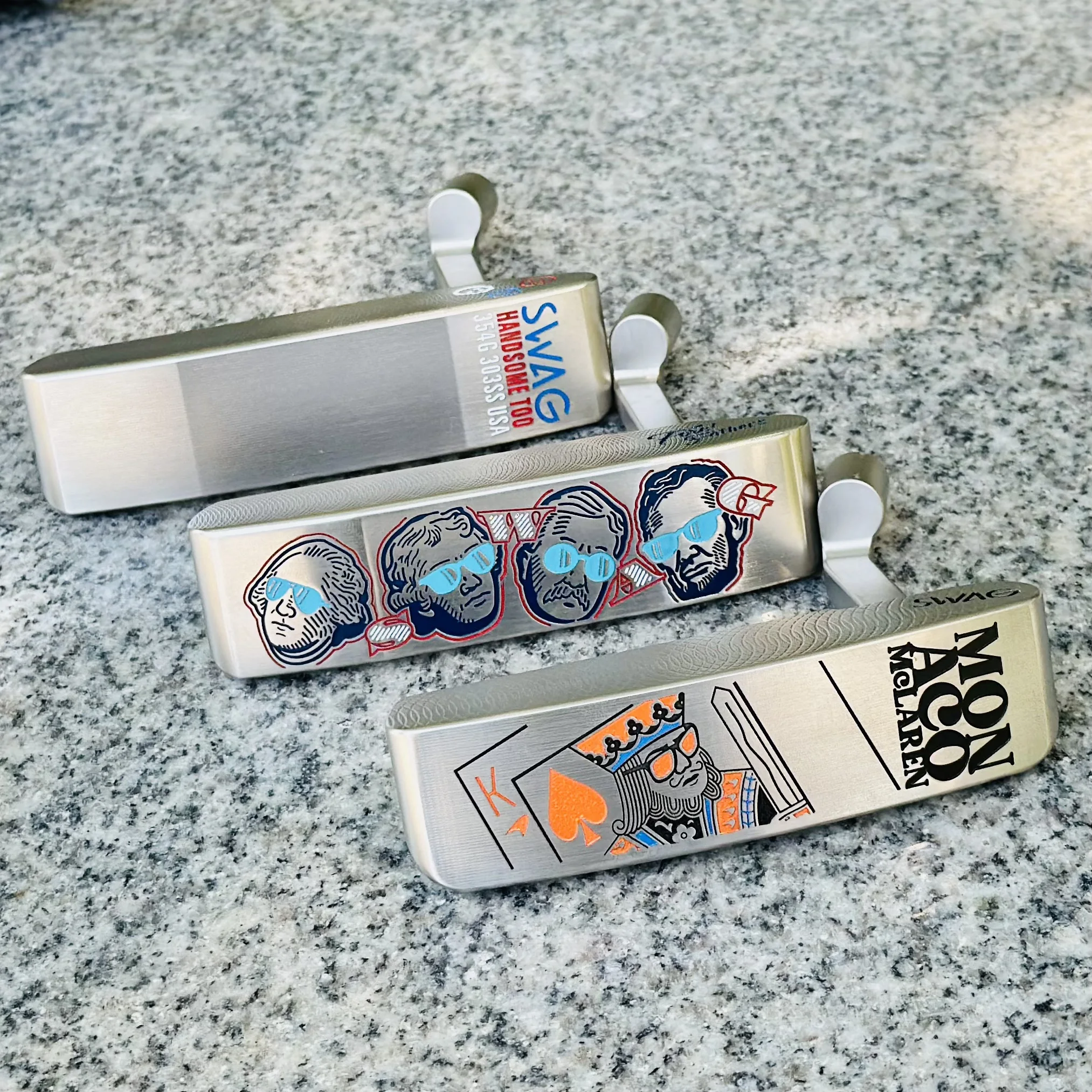 غنيمة مضرب الغولف الحديد الناعم مزورة مضرب التصنيع باستخدام الحاسب الآلي مضرب بطاقة اللعب النمط الأمريكي النمط الرئيسي علامة كلاسيكية ثلاثة خيارات #4