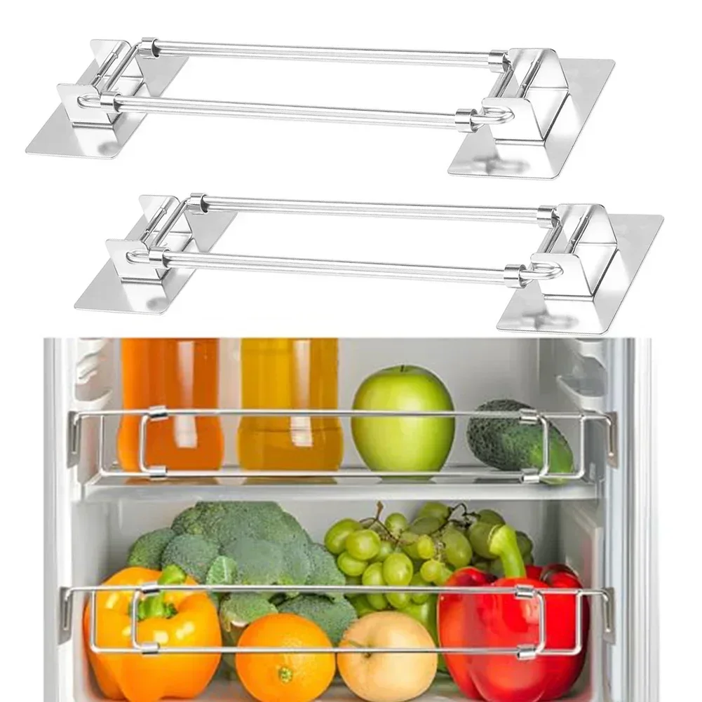 Organize Refrigerator Bars RV Refrigerator Rods RV Travel Adjustable Size Corrosion-Resistant Easy Installation