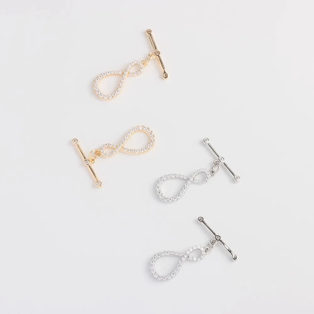 

18K Copper-plated Gold White K 8-shaped OT Buckle Bracelet Necklace Closing Buckle Connecting Buckle DIY Jewelry Accessories