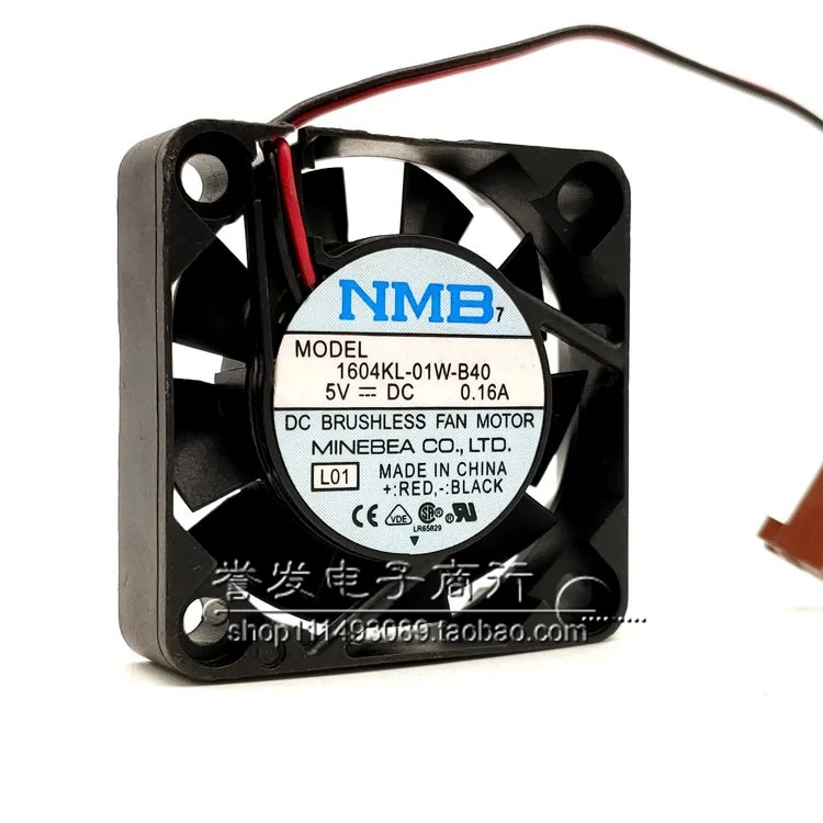 NEW ORIGINAL 1604KL-01W-B49 5V 0.16A 4010 40x40x10mm COOLING FAN RADIATOR