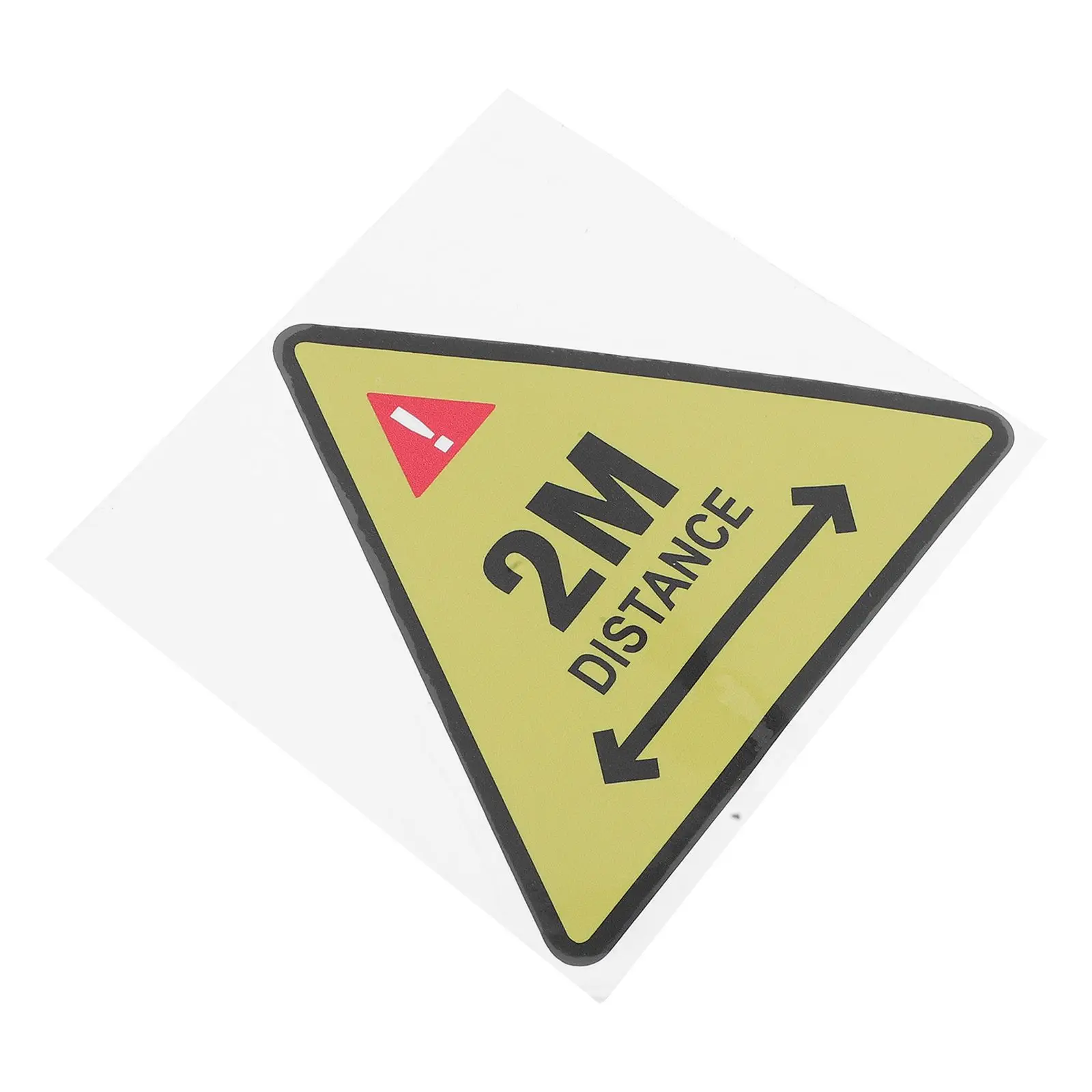 สติกเกอร์เตือนความปลอดภัยป้ายกาวข้อควรระวังป้ายเครื่องหมายระยะทางReusableกันน้ํายาวนานพื้นผิวเรียบ