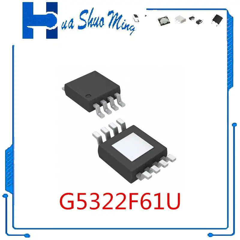 10Pcs/Lot   G5322F61U G5322 MSOP10 EUP8057-83MIR1 8057Q MSOP8