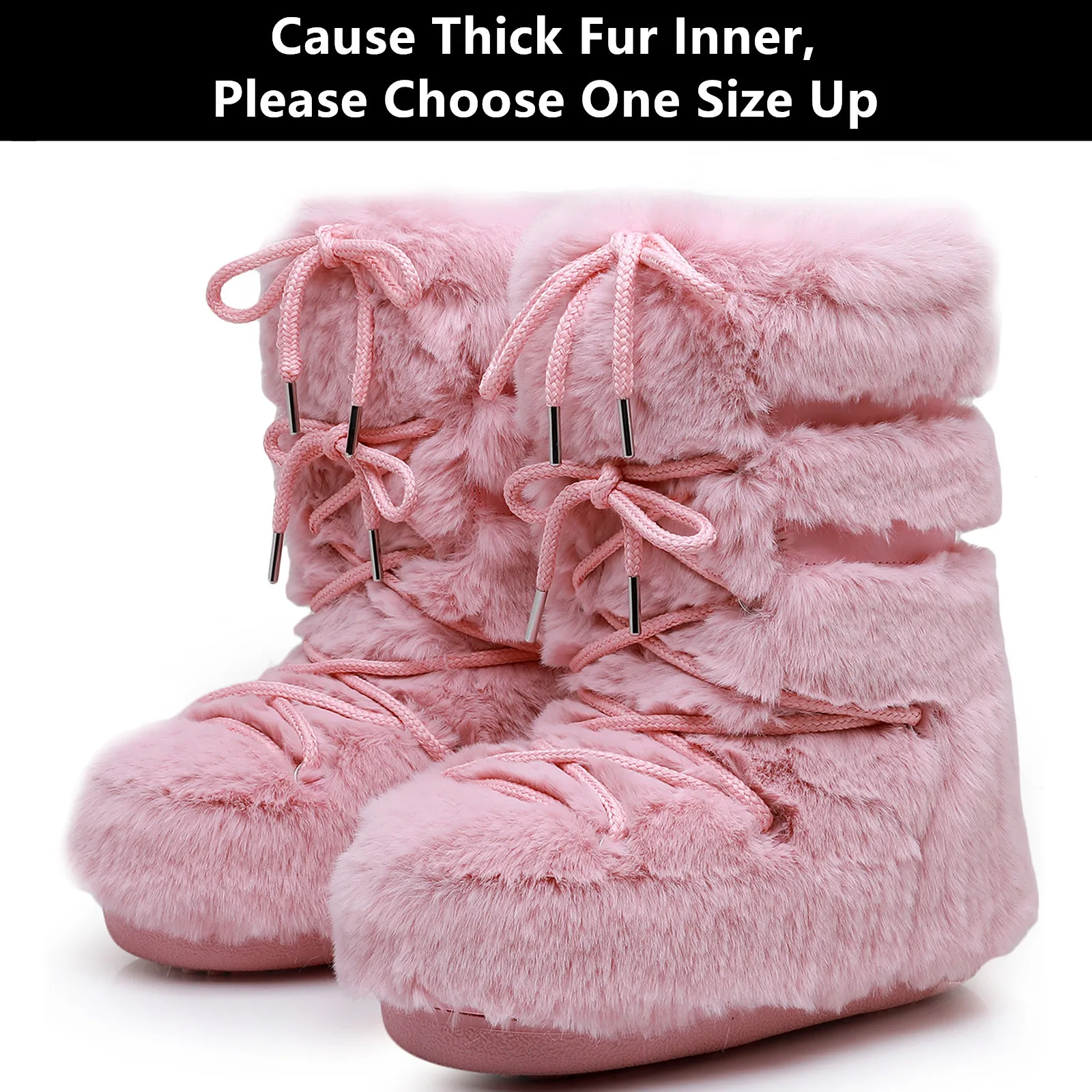 2025 Winter Rabbit Fur Long Boots for Women Brand Design Luxury