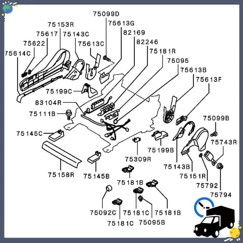 

Lasting 6922A008 Car Front Right Power Seat Switch For Mitsubishi Outlander 2.4L 3.0L 2014-2020
