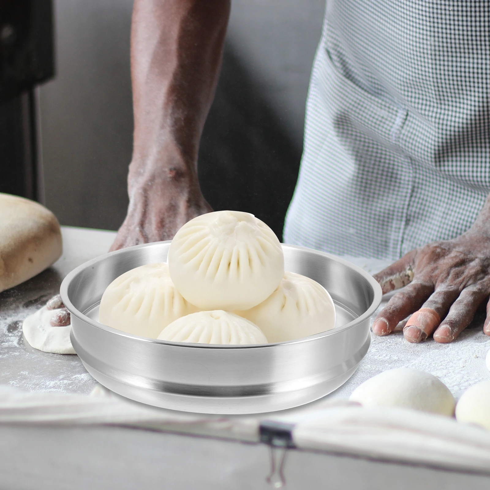 

Stainless Steel Steamer 32# Kitchen Cookware Lightweight Compact Practical Multi functional Food Basket Home Decor