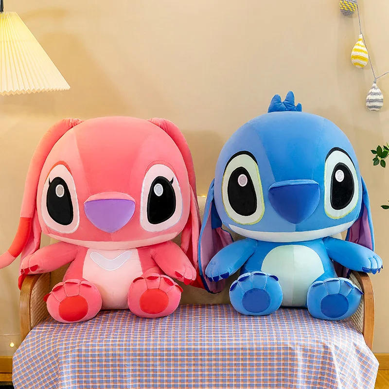 25-35cm Cartoon Plush Toy Stitch Anime Figure Children's Toys Kawaii Cute Pink Blue Soft Filling Plush Doll Action Model Pendant