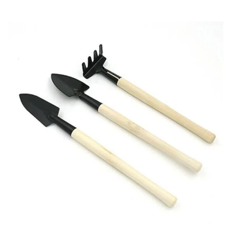 Mini Gardening tool 1set Three-Piece Garden planter Tools Small Shovel/Rake/Shovel vegetable planter Planting gardening  Tools