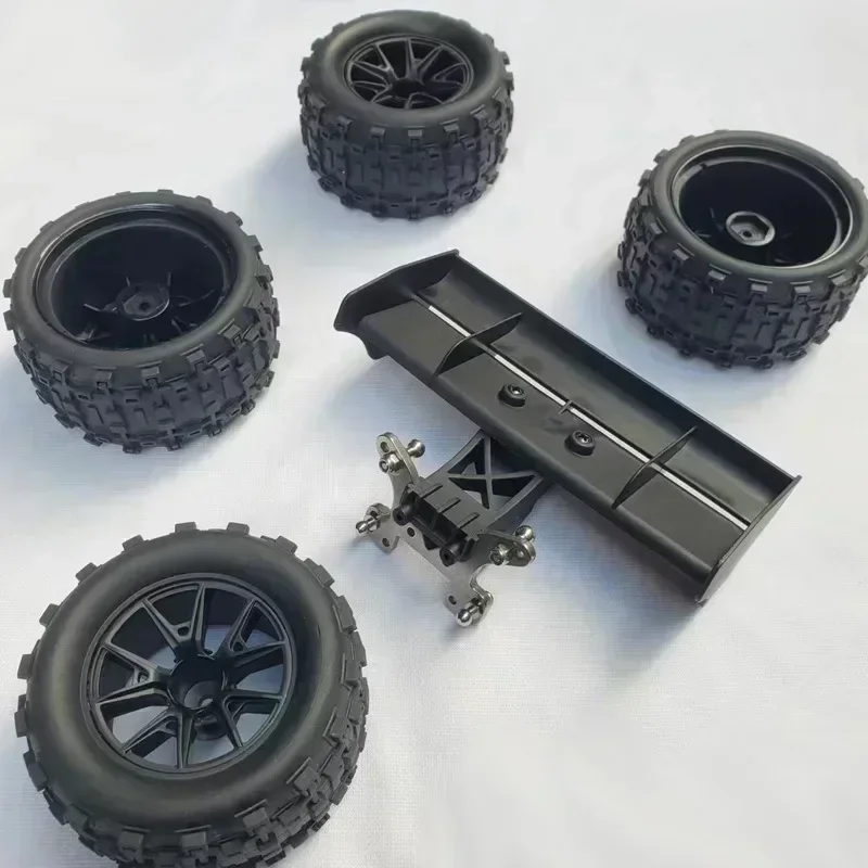 1/12 Monster Truck Modified Body Shell Wheels Upgrade Parts Kit for Wltoys 124016 124017 124018 124019 RC Buggy Car Hobby view 4