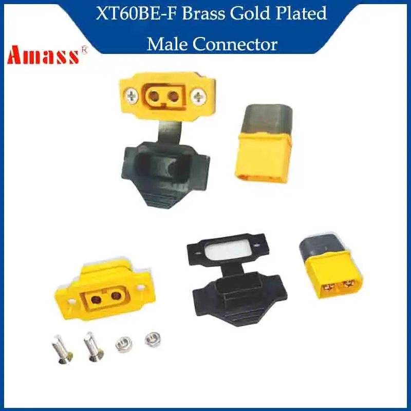 

Amass Airplane Battery Gold-Plated 30A High Current Safe Male Female Plug Connector For DIY RC Parts 5PCS XT60BE-F & XT60H Model