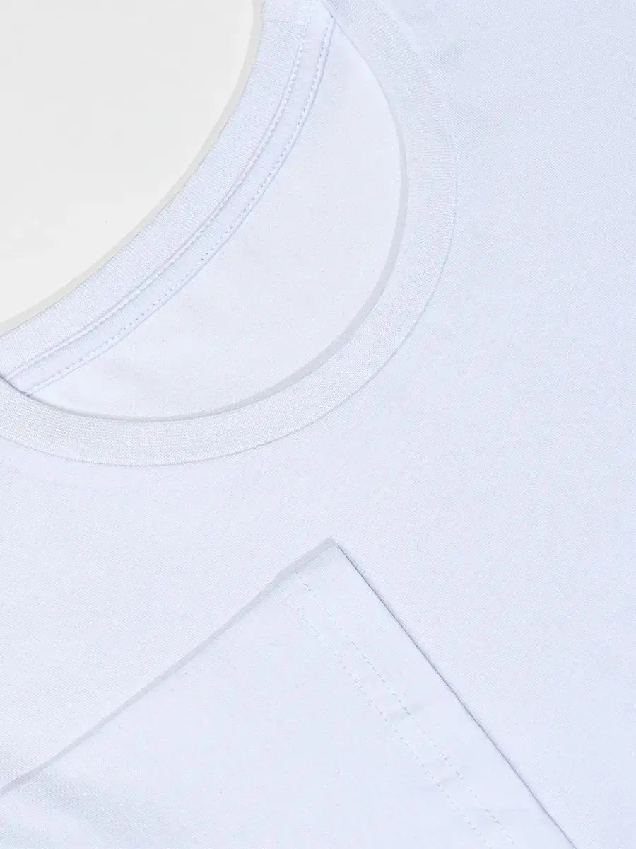 تي شيرت نسائي من High Street - قطن عضوي مطبوع عليه زهور بيضاء #4