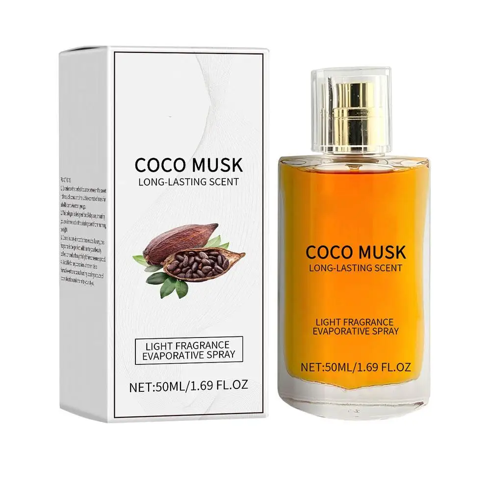 50ml Men Cologne Lasting Perfume Fragrance Increase Attraction Confidence Attract Women Sandalwood Aroma Coffee Scent Perfume