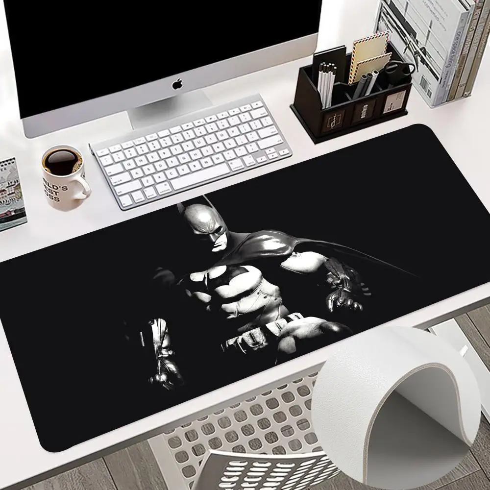 

movie B-batman-S Mouse Pad 900x400mm Keyboard mouse pad grande PC Desk Pads HD Printing Computer Double Sided Leather Non-slip P