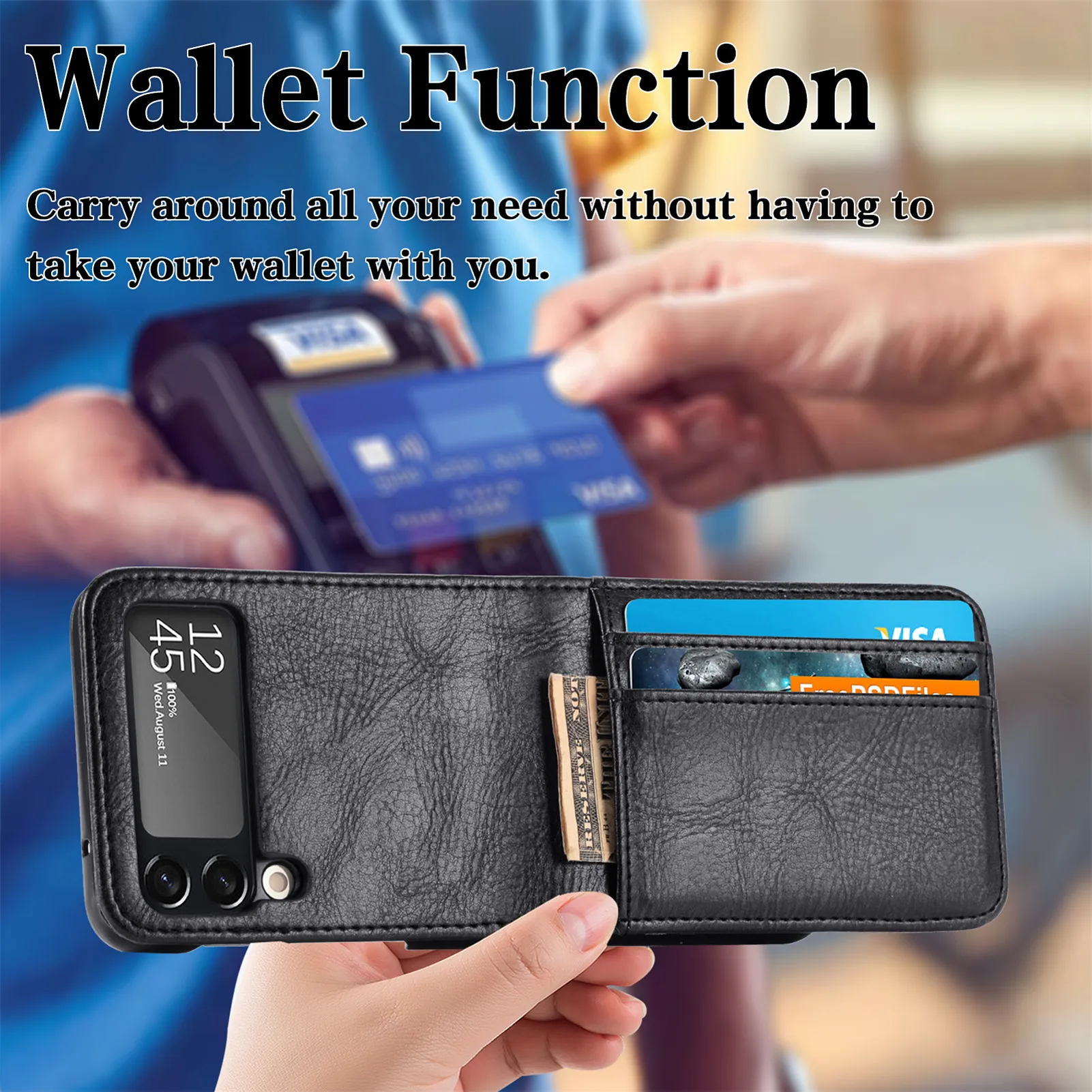 for Samsung Z Flip 7 4 3 6 5 2 flip7 FE Flip6 flip5 Leather Case for Samsung Galaxy Z Flip 4 3 5G Flip3 Flip4 Phone Accessories