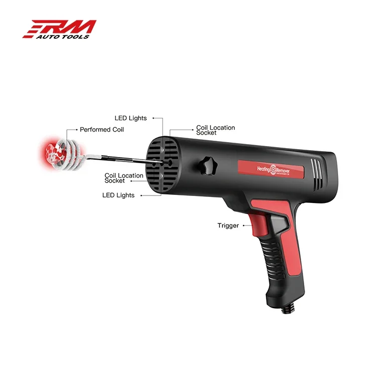 HBR007 High Power 1000W Heat Induction Tool with 18mm 22mm 28mm 1m Flexible Coil hand-hold inductor heater