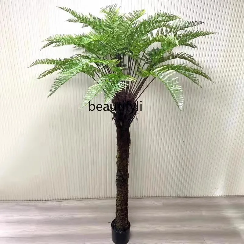 Indoor simulated plant large, tropical simulated tree landscape window floor decoration green plant landscaping