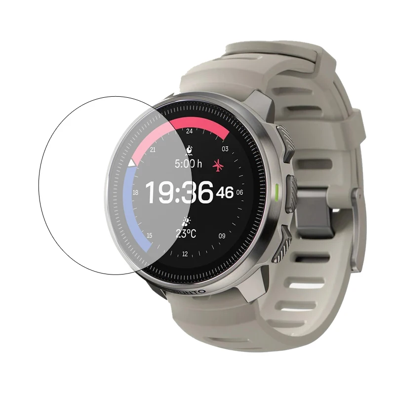 ฟิล์มใสป้องกันสมาร์ทวอทช์แบบแข็งกระจกเทมเปอร์สำหรับ Suunto Ocean อุปกรณ์ป้องกันหน้าจอสมาร์ทวอท์ช