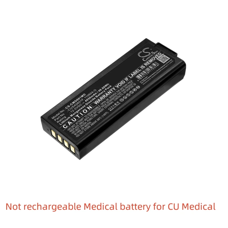 Li-MnO2 Not rechargeable Medical battery for CU Medical,12.0V,4050mAh,Defibrillator I-PAD,NF1200,i-PAD SP2 Defibrillator