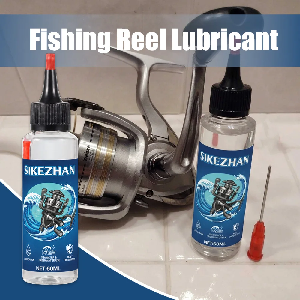 Aceite Lubricante para Carretes de Pesca de 60 ml, Grasa Sintética para Agua Salada y Dulce, Cuidado y Mantenimiento de Carretes de Spinning y Baitcasting, SIKEZHAN
