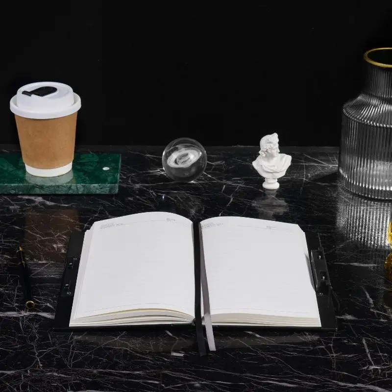 Side Lock Thickened Papers Code Book Diaries Notebook Journal Bronzing Embossed Notes Password Book Notepad With Lock Diary A5