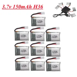 Batteria H36 3.7V 150mAh per E010 E011 E012 E013 H56 F36 RC Quadcopter Drone parti 3.7v 651723 Set di batterie e caricabatterie Lipo